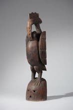 Een houten masker - Guro - Ivoorkust (Zonder minimumprijs)