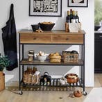 Keukentrolley Dressoir met Lades & Planken – 93 cm Hoog, Verzenden, Nieuw