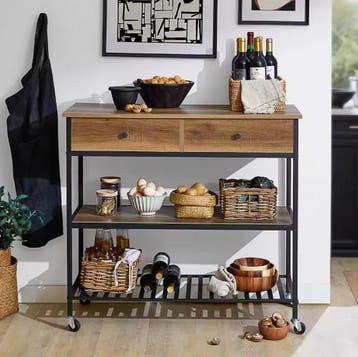 Keukentrolley Dressoir met Lades & Planken – 93 cm Hoog, Verzenden, Nieuw