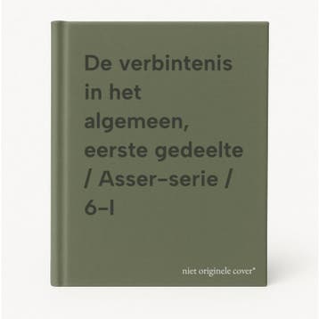 De verbintenis in het algemeen, eerste gedeelte /, Boeken, Verzenden, Gelezen