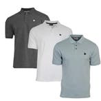 Donnay Donnay Heren - 3-Pack - Polo shirt Noah - Donkergrijs, Kleding | Heren, Polo's, Verzenden, Nieuw