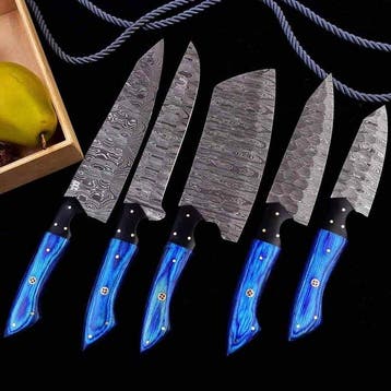 kinvishcrafts Handmade - Keukenmes - Kitchen knife set -