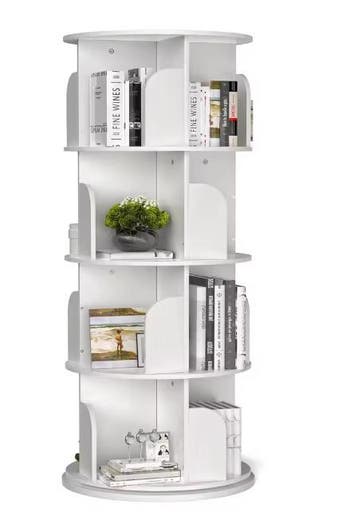 Draaibare Boekenkast – 4 Niveaus, 360° Opslag en Display, Huis en Inrichting, Kasten | Boekenkasten, Verzenden, Nieuw