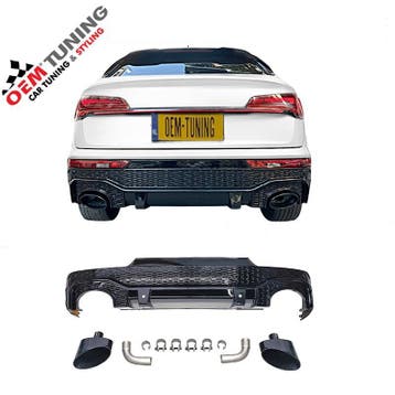 Diffuser Q5 Sportback | 21-25 | RSQ- Style | Black Edition, Nieuw, Achter, Bumper, Audi