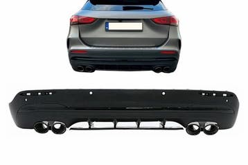 Diffuser Mercedes GLA H247 AMG Design GLA 45 Zwart, Ophalen of Verzenden, Nieuw
