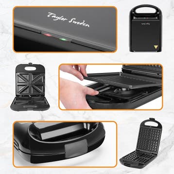 Tosti apparaat - Tosti ijzer - Contactgrill - Wafelijzer - 1, Verzenden, Zo goed als nieuw