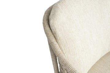 Puccini stoel bank loungeset 3 delig rope latte 4 Seasons, Ophalen of Verzenden, Nieuw