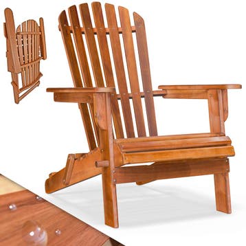 Ligstoel Adirondack Acaciahout inklapbaar (Ligbed - Lounge), Verzenden, Nieuw