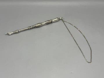 Joodse Torah-aanwijzer - 23,5 cm - zilverkleurige legering -