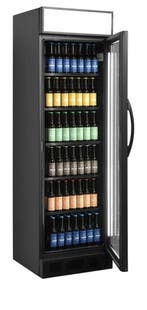 TEFCOLD CEV425CP BLACK – Zwarte Flessenkoeler met Verlichte, Nieuw in verpakking, Koelen en Vriezen