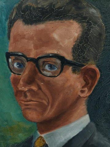 Escuela Impresionista Europea (XX) - Retrato de empresario, Antiek en Kunst, Kunst | Schilderijen | Klassiek