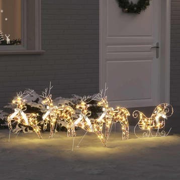 vidaXL LED Rendieren 5 st 40 LEDs Multikleur 42 x 15 x 64, Verzenden, Nieuw