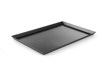 Hendi Pizzapan rechthoekig | Blauwstaal | 600x400x25 mm, Verzenden