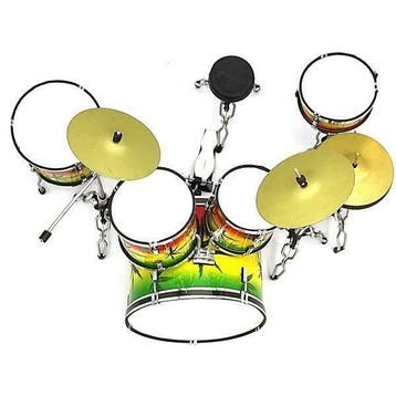Miniatuur decoratief Rasta drumstel, Verzamelen, Ophalen of Verzenden, Nieuw, Overige typen