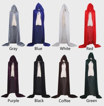 Luxe Fluwelen Cape met Capuchon - Middeleeuws, Heks, Vampier, Verzenden, Nieuw