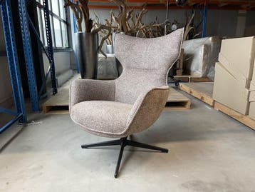 Veiling - Fauteuil Muse - Draaibaar - Stof - Mocca, Huis en Inrichting, Fauteuils, Nieuw