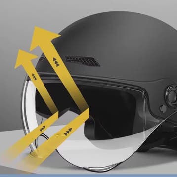 Klassieke Retro Scooter Motorhelm - Ultralicht Vintage Halfh, Verzenden, Nieuw