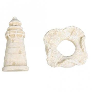 Vuurtoren en Reddingsboei Polyresin Maritiem, Ophalen of Verzenden, Nieuw