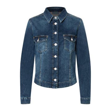MAC • donkerblauw denim jasje • S, MAC, Nieuw, Maat 36 (S), Verzenden