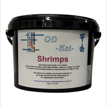 G&D Koi Shrimpmix 2,5 liter garnalenmix (Visvoer  Koivoer), Ophalen of Verzenden, Nieuw, Overige typen