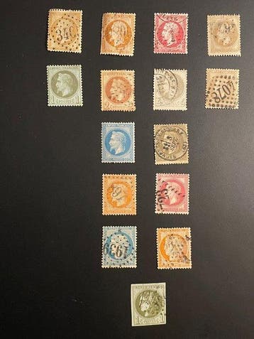 Frankrijk - 1862/1870 Cérès en Napoléon III inbegrepen, Gestempeld