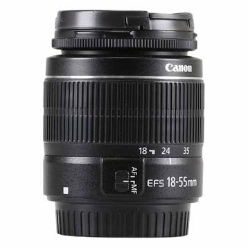 Canon EF-S 18-55mm f/3.5-5.6 III met garantie, Gebruikt, Canon, Ophalen of Verzenden, Standaardlens