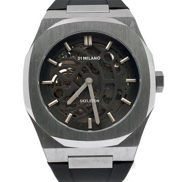 Milano - Skeleton Mechanical (Rubber Strap Edition) - Zonder, Sieraden, Tassen en Uiterlijk, Nieuw