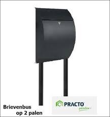 Brievenbus Montreal met 2 palen mat zwart (Brievenbussen), Tuin en Terras, Brievenbussen, Verzenden, Nieuw