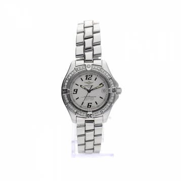 Breitling Colt Oceane 33mm A57350; Dames Horloge Met Diam..., Overige merken, Staal, Polshorloge, Ophalen of Verzenden