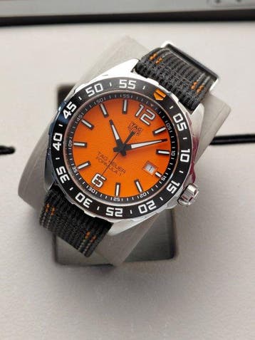 TAG Heuer - Formula 1 - Orange Dial - Date - WAZ101A - Heren