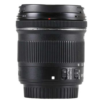 Canon EF-S 10-18mm f/4.5-5.6 IS STM met garantie, Gebruikt, Canon, Canon EF-S, Groothoeklens