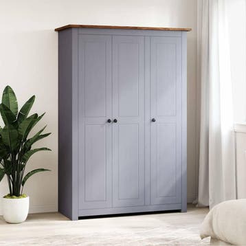 vidaXL Kledingkast Panama Range 118x50x171,5 cm grenenhout, Verzenden, Nieuw