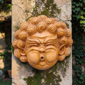 sculptuur, Fontana Eolo - 40 cm - Gegoten steen