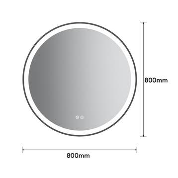 Badkamerspiegel met LED en verwarming - Rond - Ø80cm, Doe-het-zelf en Verbouw, Sanitair, Verzenden, Nieuw