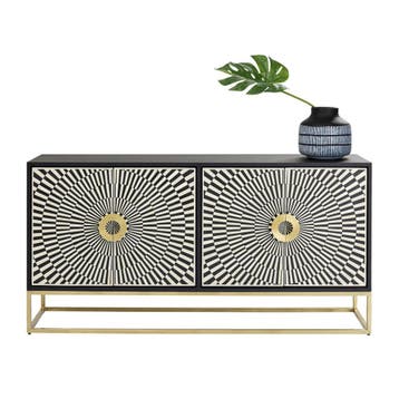 *WOONWINKEL* Kare Design Electro Design Dressoir Zwart Wit, Verzenden, Nieuw