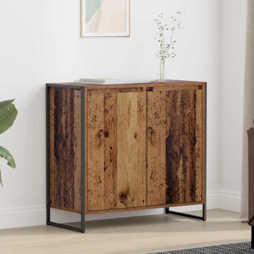 vidaXL Bijzetkast Oud Hout 79 x 36 x 75 cm Bewerkt hout, Minder dan 50 cm, Verzenden, Nieuw, Minder dan 100 cm