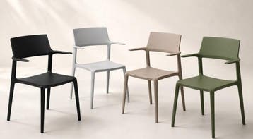 Kunststof armstoel Urban - beige, Ophalen of Verzenden, Nieuw