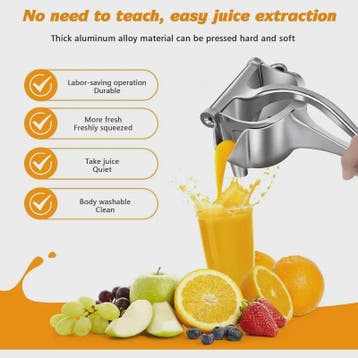 Handmatige Citruspers en Fruit Squeezer - Zwaar Uitgevoerd M, Verzenden, Nieuw