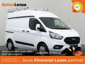 Ford Transit Custom Bestelbus L1 H2 2023 Diesel, Auto's, Ford, Zwart, Wit, Nieuw, Dealer onderhouden