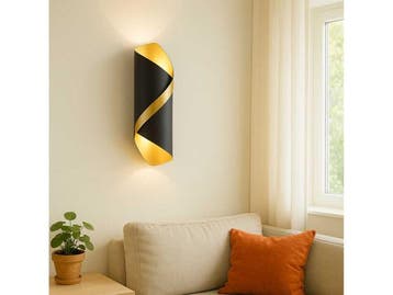 Veiling - 4 x LED Wandlamp – 6W – 3500K – IP54 – Zwa, Nieuw