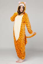 Onesie Tijger Pak Kostuum Oranje L-XL Tijgertje Tijgerpakje, Kleding | Heren, Carnavalskleding en Feestkleding, Maat 52/54 (L)