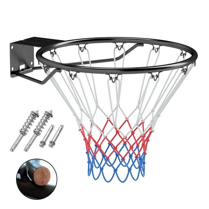 2dekans | Coast Basketbalring Ø 45 cm Zwart – Massieve, Sport en Fitness, Basketbal, Zo goed als nieuw, Ophalen of Verzenden