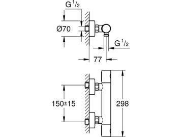 GROHE Grohtherm 1000 Cosmopolitan M - Thermostatische, Verzenden, Zo goed als nieuw