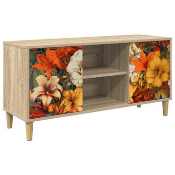 vidaXL Tv-meubel GENNEP 102 x 33 x 50 cm Sonoma Bewerkt hout, Minder dan 50 cm, Verzenden, Nieuw, Minder dan 100 cm