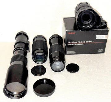Sigma, Kimonur 400mm f/6.3 + 18–200mm f/3.5–6.3 DC OS +, Nieuw