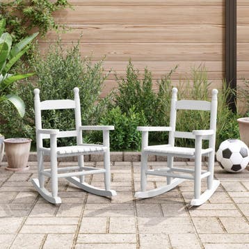 vidaXL Schommelstoelen 2 st voor kinderen massief, Verzenden, Nieuw