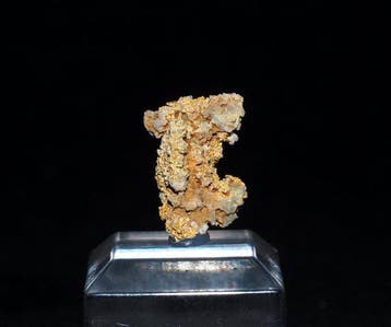 Goud Kristallen op matrix - Hoogte: 1.6 cm - Breedte: 1.2