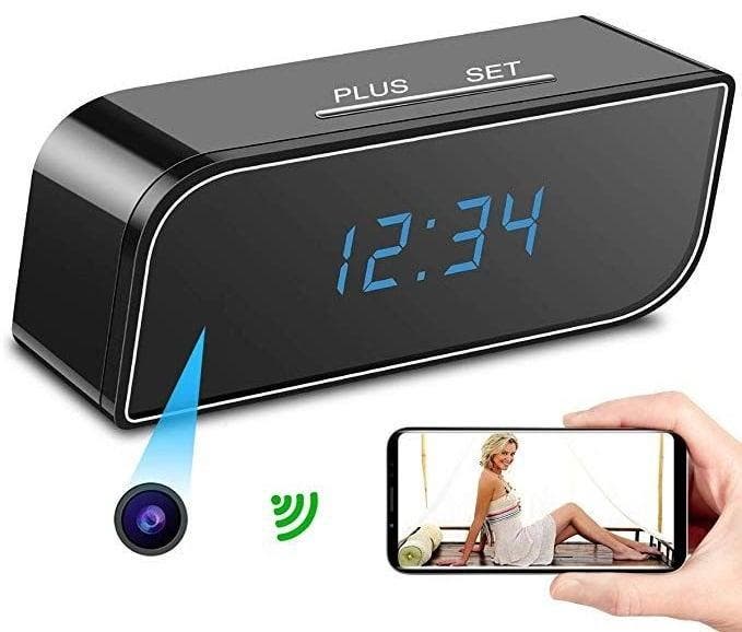 Wifi spy cam klok wekker camera IR nachtzicht FullHD + APP *, Audio, Tv en Foto, Overige Audio, Tv en Foto, Nieuw, Verzenden