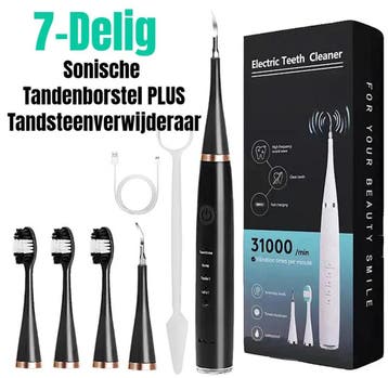 Allernieuwste.nl® SET Oplaadbare Sonische Tandenborstel PLUS, Ophalen of Verzenden, Zo goed als nieuw