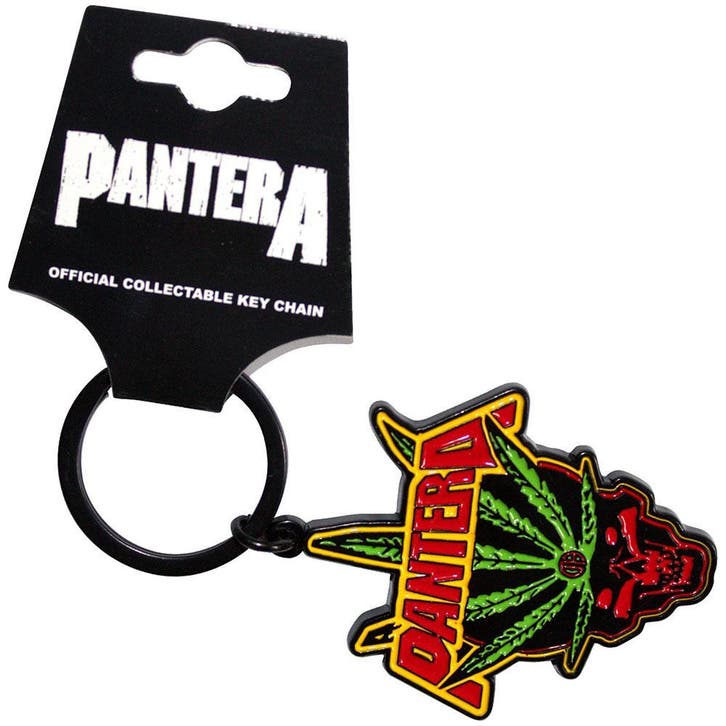 Pantera - Leaf Skull - Sleutelhanger officiële merchandise, Verzamelen, Muziek, Artiesten en Beroemdheden, Gebruiksvoorwerp, Nieuw